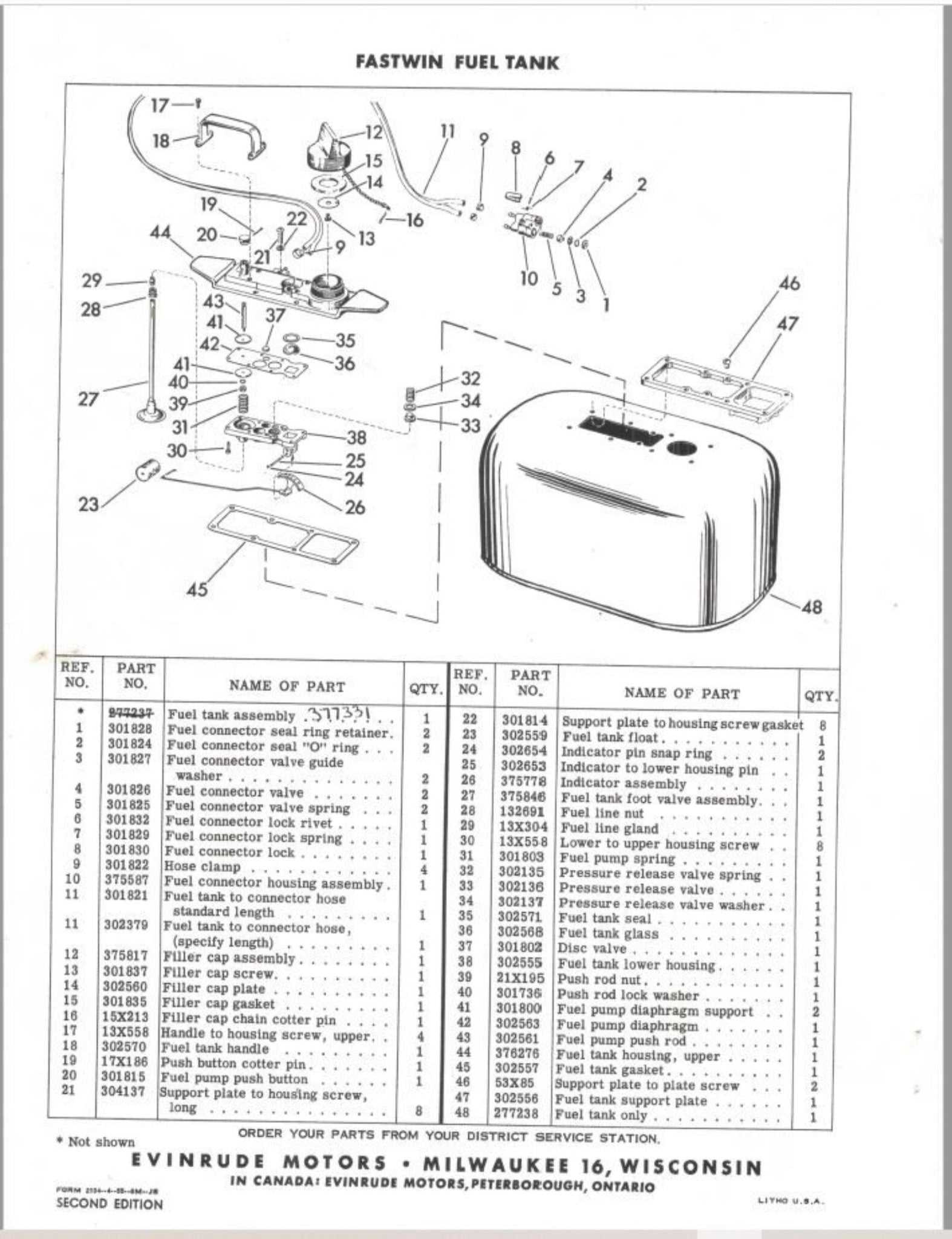 15 hp johnson outboard parts diagram