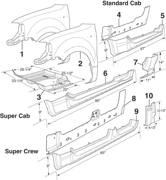 2005 ford f150 front end parts diagram