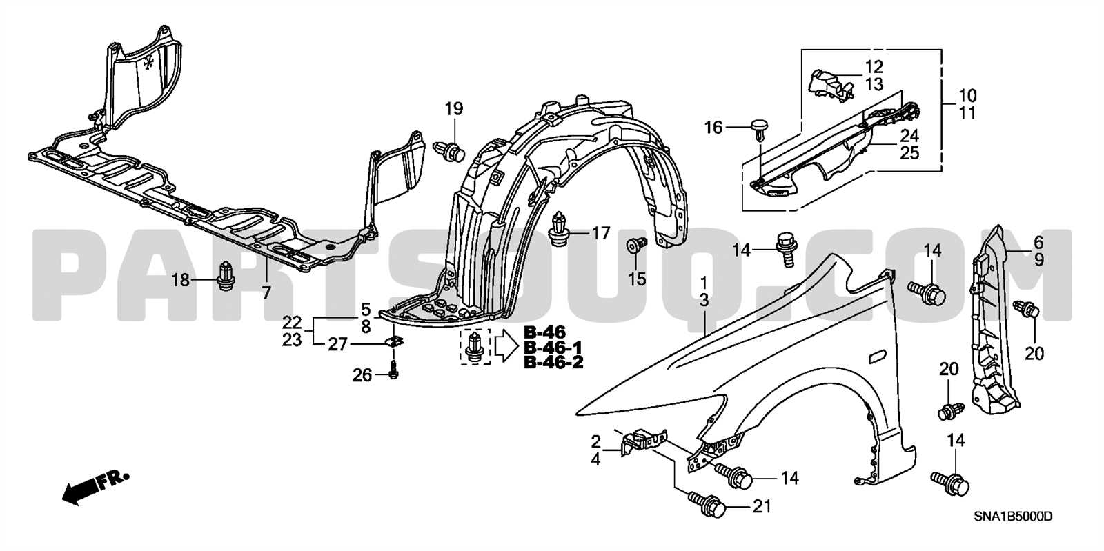 2008 honda civic parts diagram