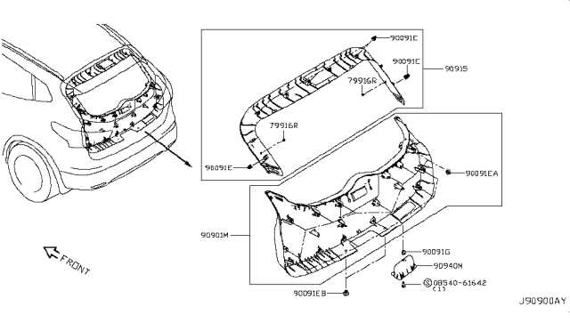 2018 nissan rogue parts diagram