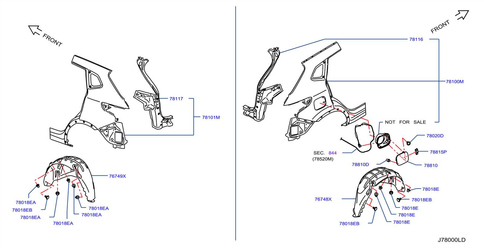 2018 nissan rogue parts diagram