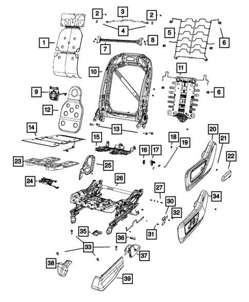 2021 ram 1500 parts diagram