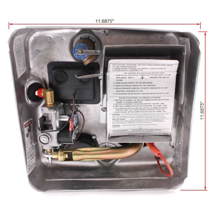 6 gallon suburban rv water heater parts diagram