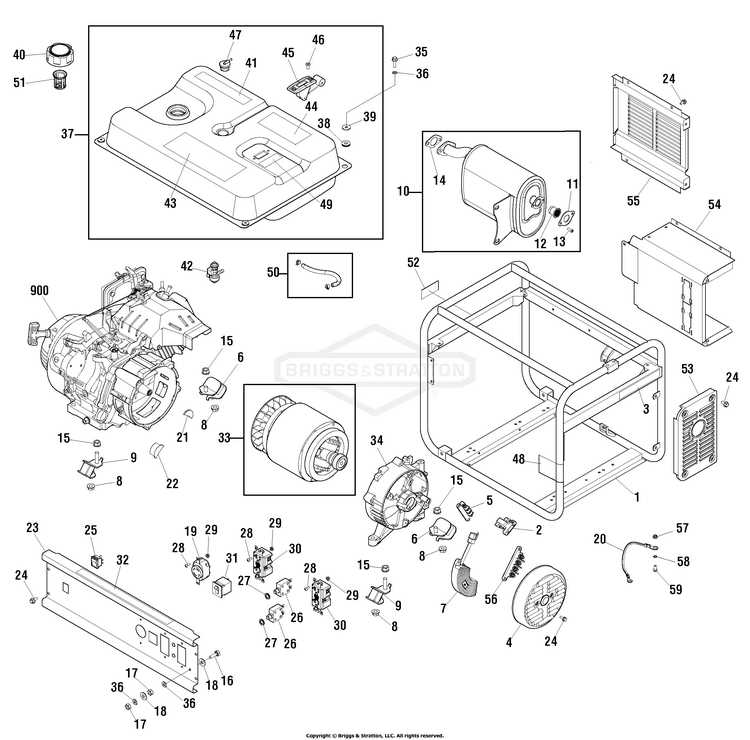 8 hp briggs and stratton engine parts diagram