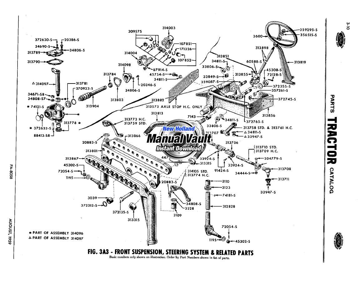 8n ford tractor parts diagram