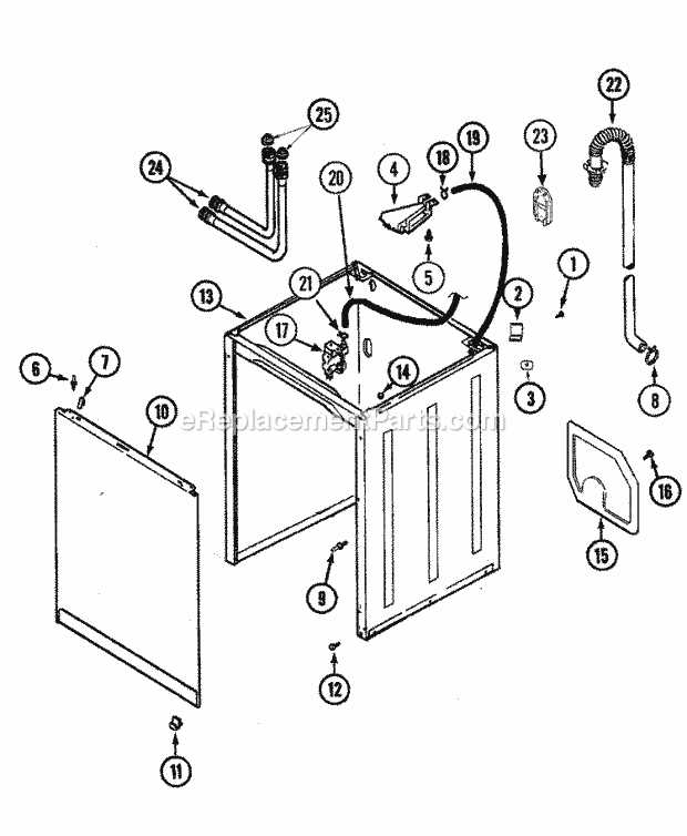 admiral washing machine parts diagram