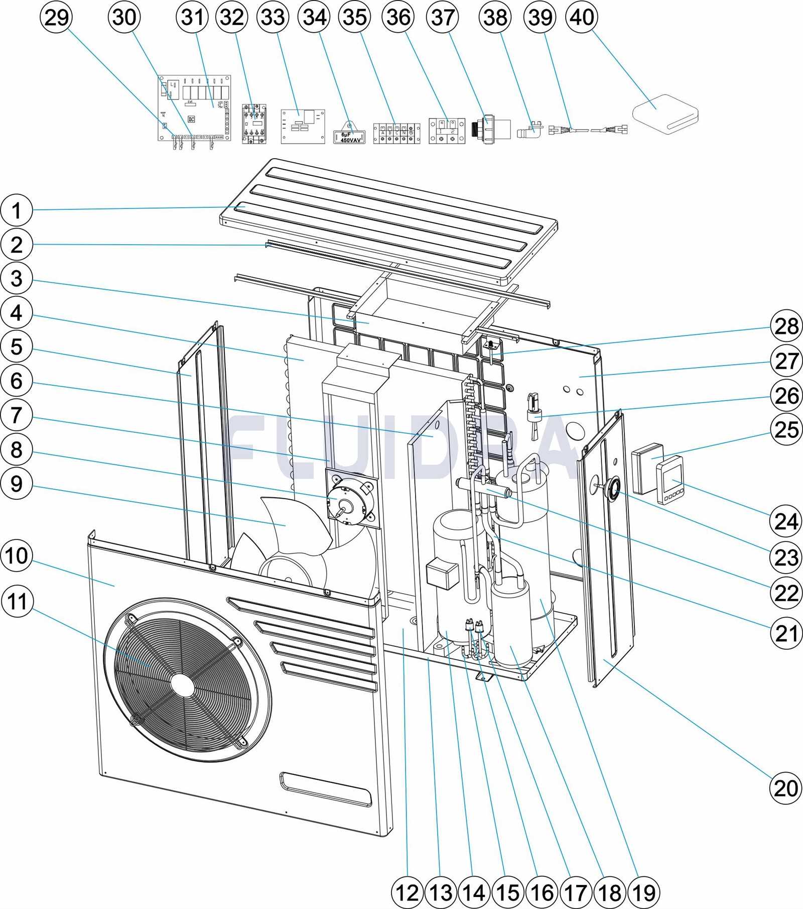 air handler parts diagram