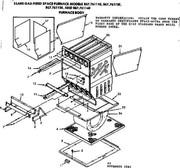 amana furnace parts diagram