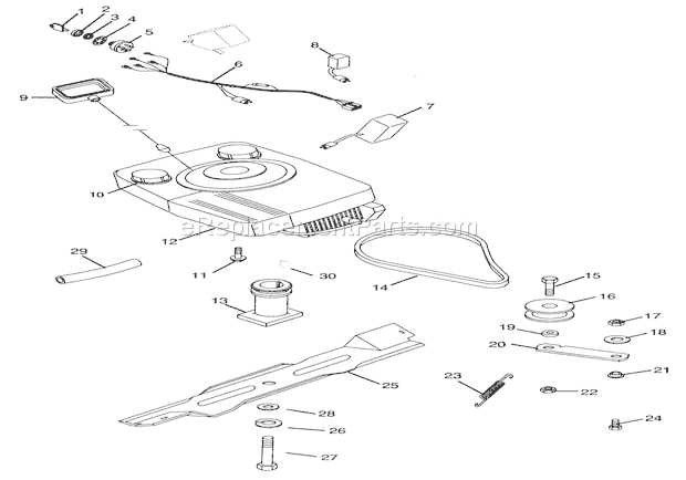 ariens riding mower parts diagram