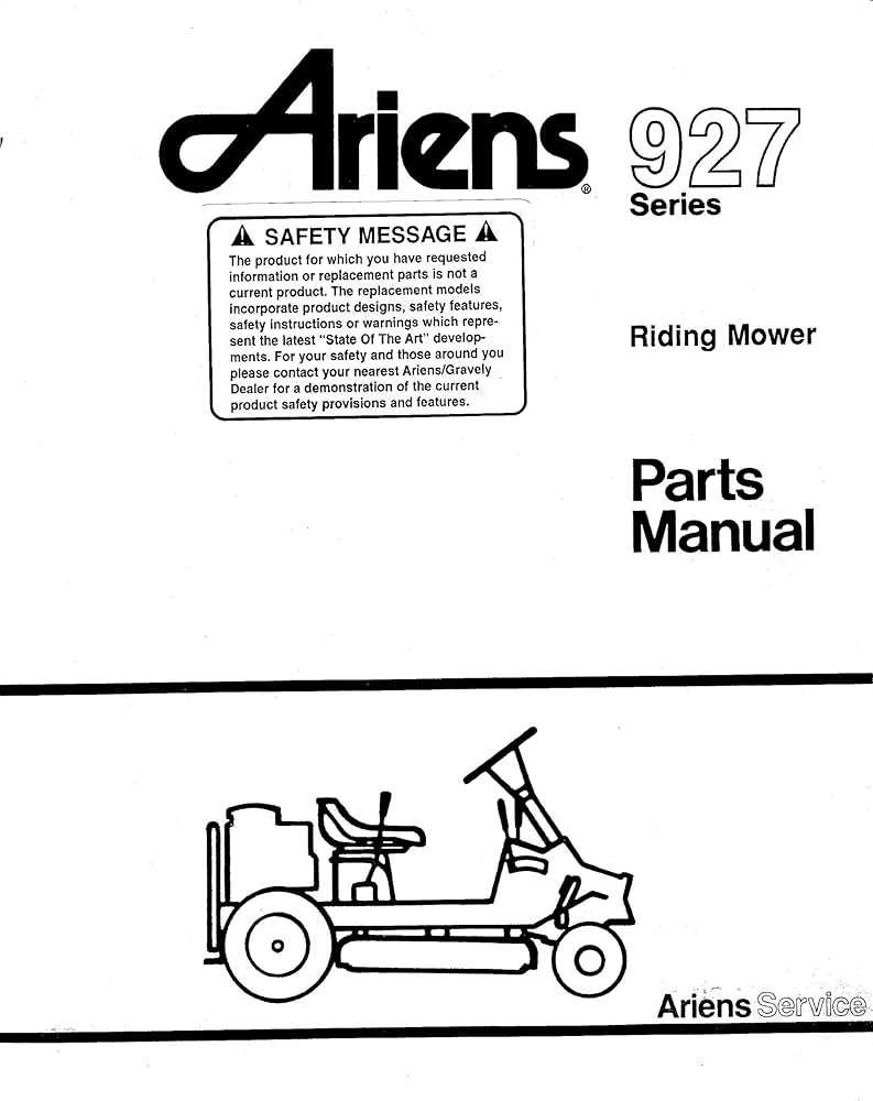 ariens riding mower parts diagram