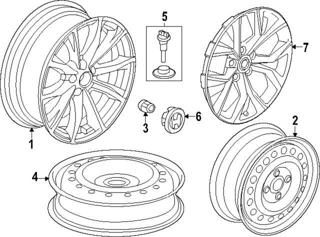 auto wheel parts diagram