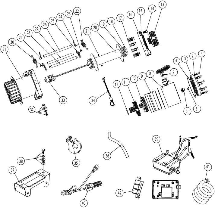 badlands winch parts diagram