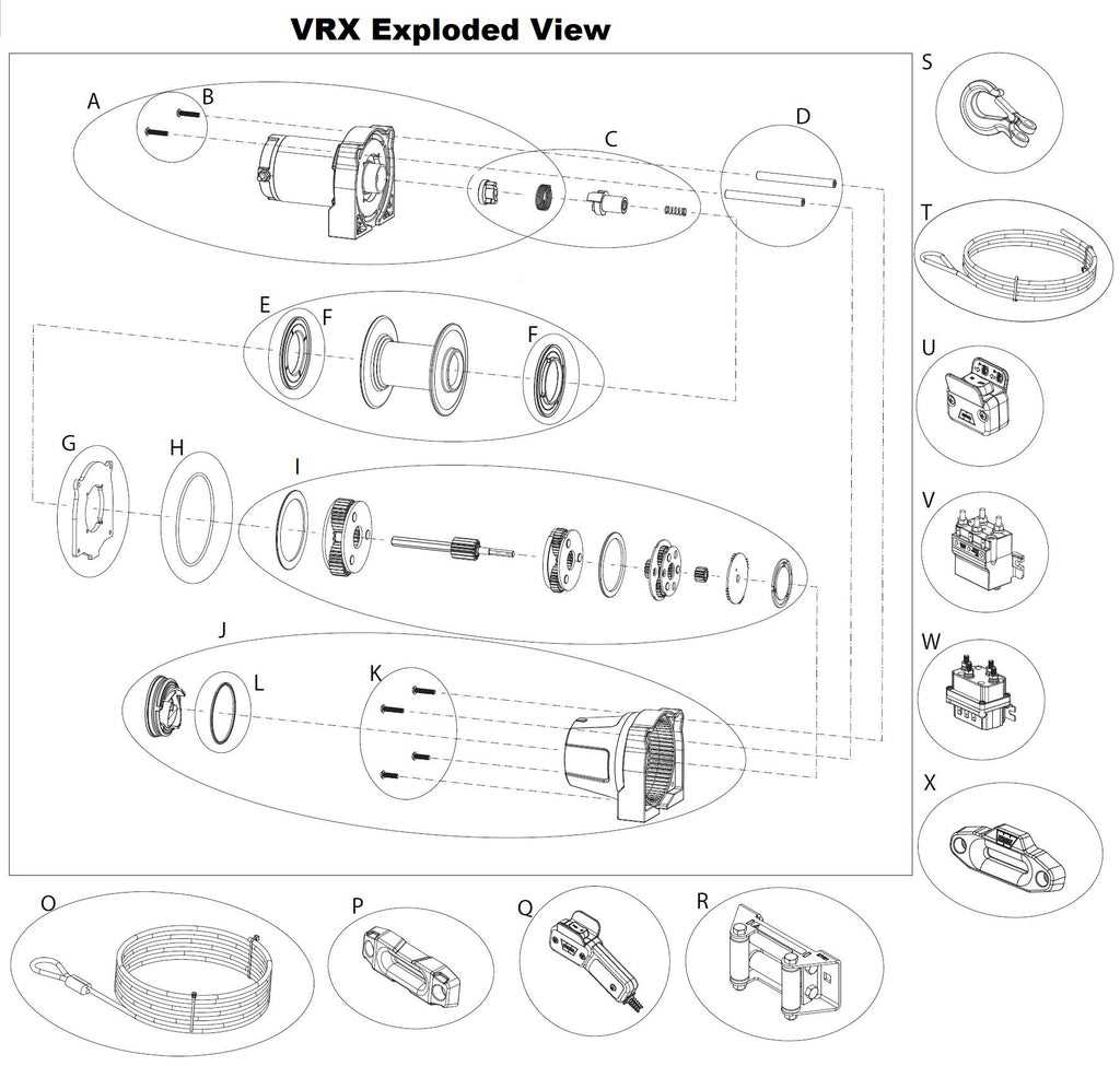 badlands winch parts diagram