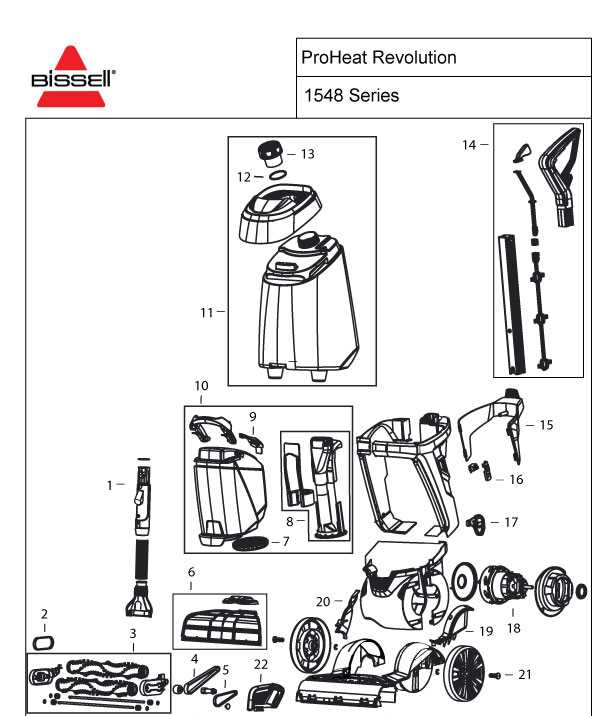 bissell little green parts diagram