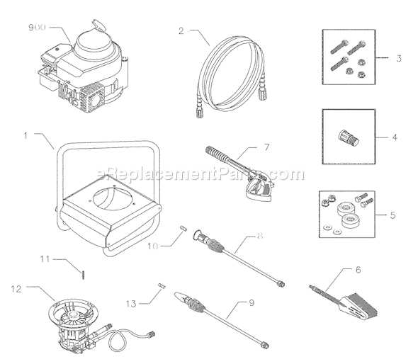 brute pressure washer parts diagram