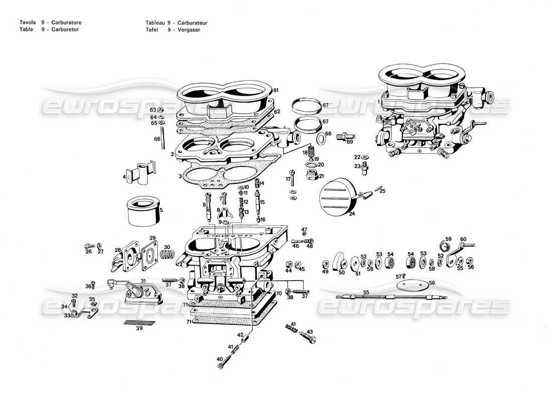 carburetor parts diagram