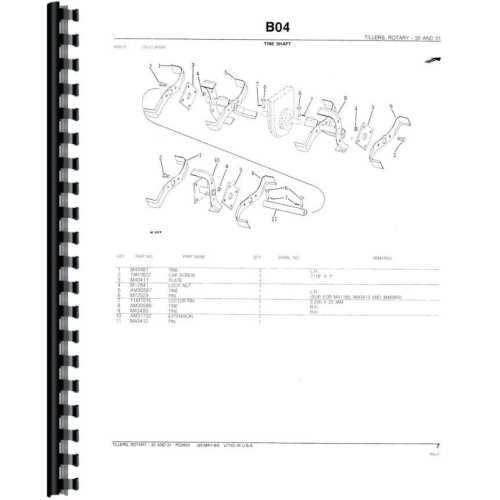 caroni tiller parts diagram