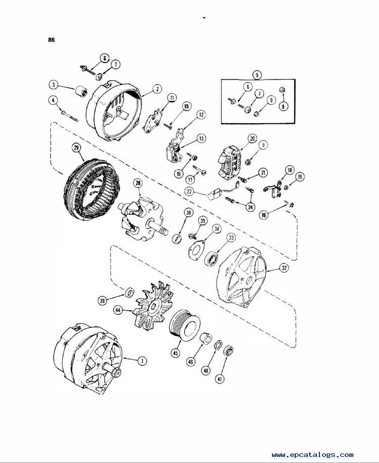 case backhoe parts diagram