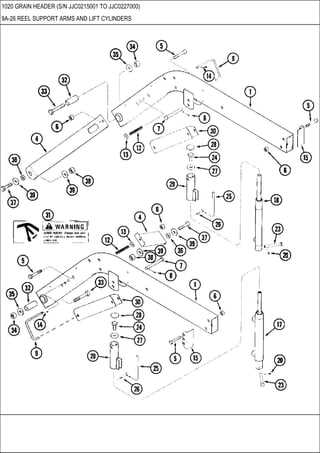 case ih 1020 header parts diagram