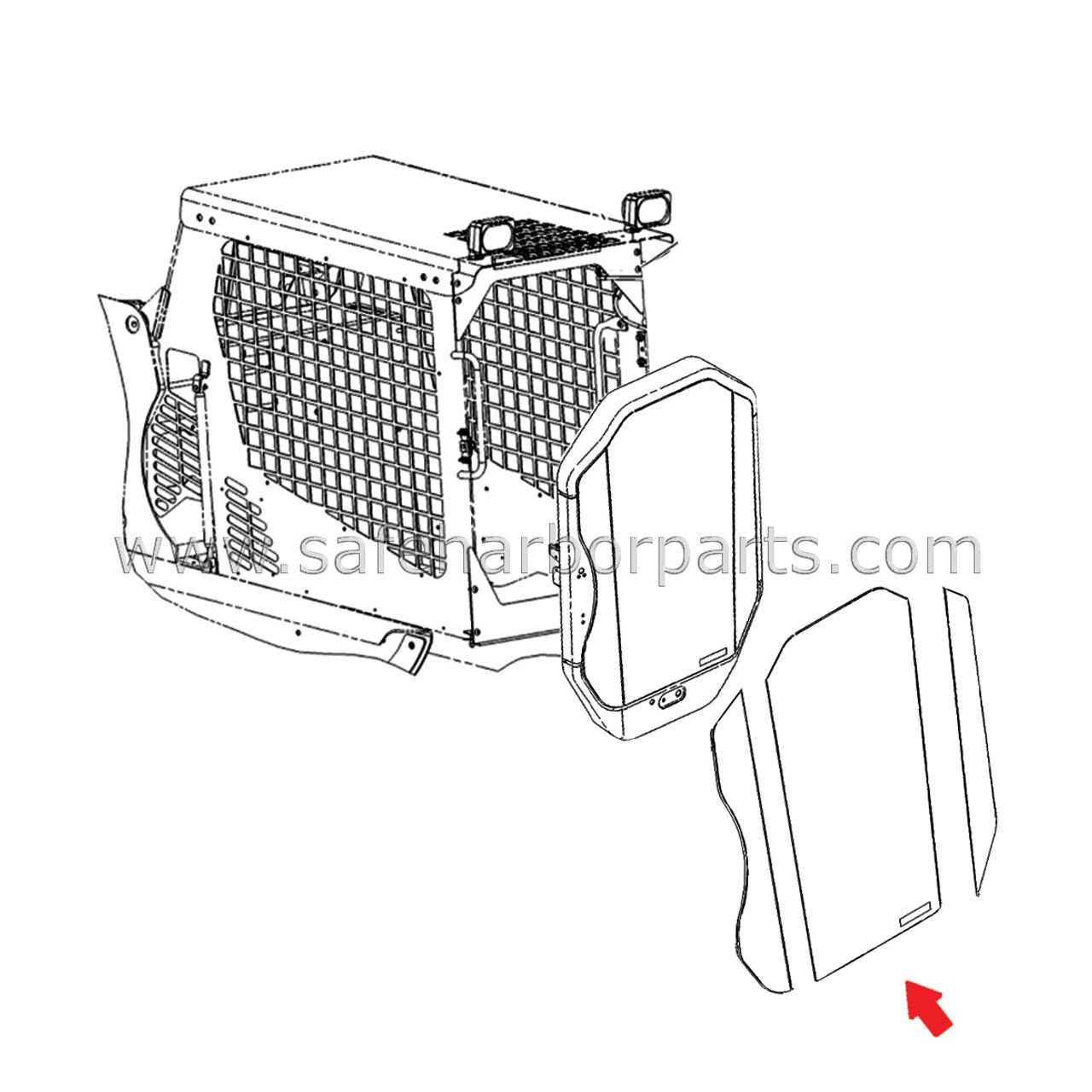 cat skid steer parts diagram