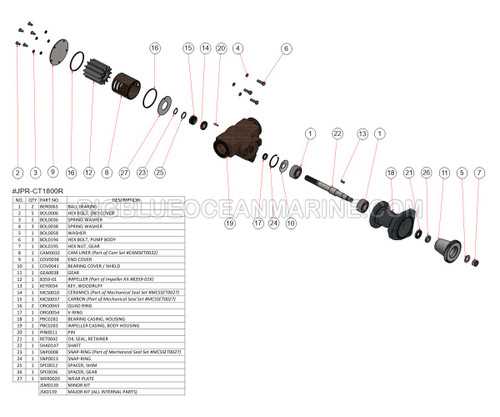 caterpillar engine parts diagram