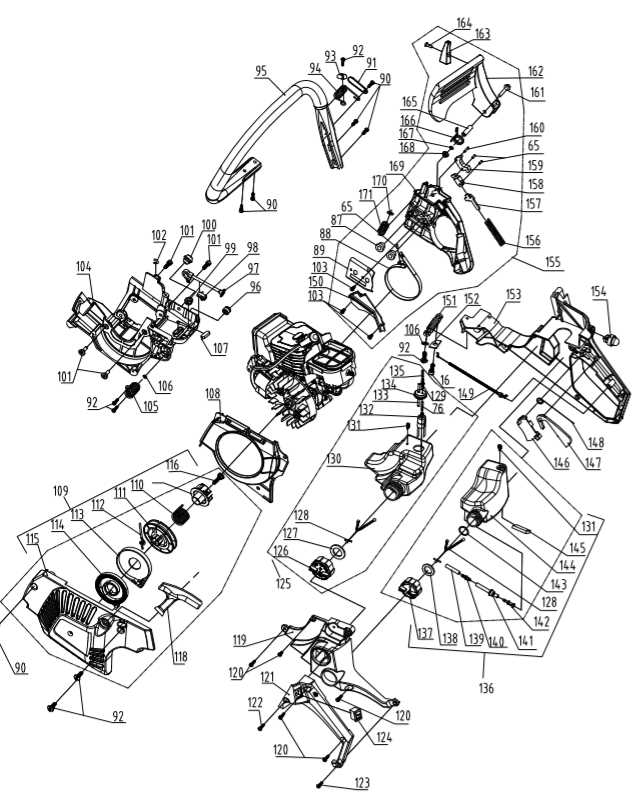 chainsaw parts diagram