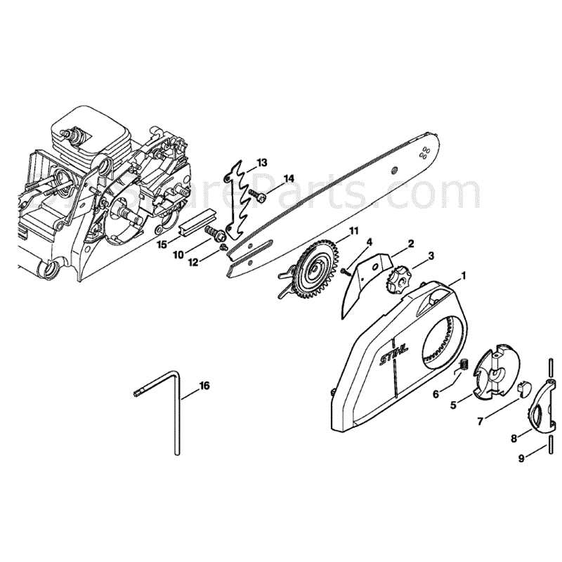 chainsaw parts diagram