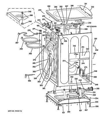 clothes washer parts diagram