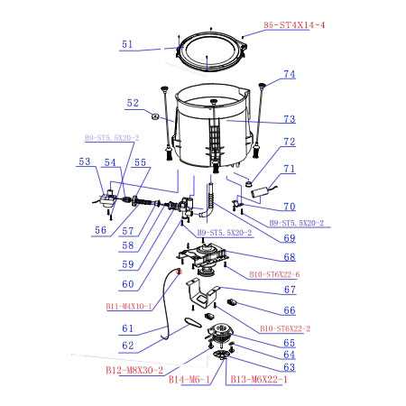 clothes washer parts diagram