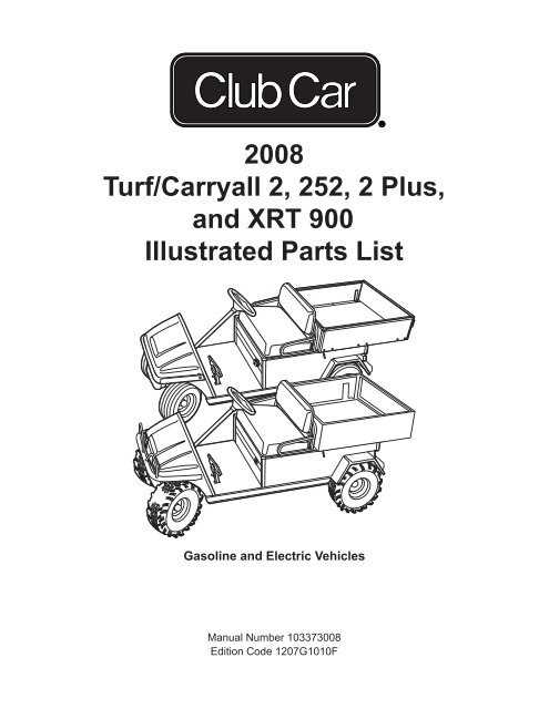 club car carryall parts diagram