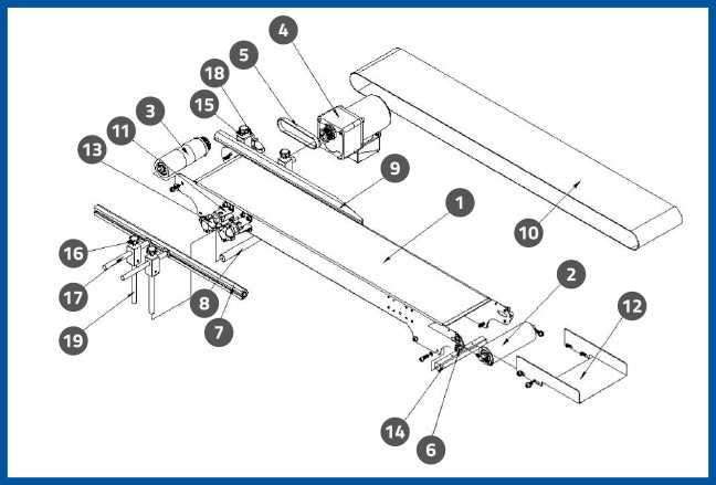 conveyor belt parts diagram