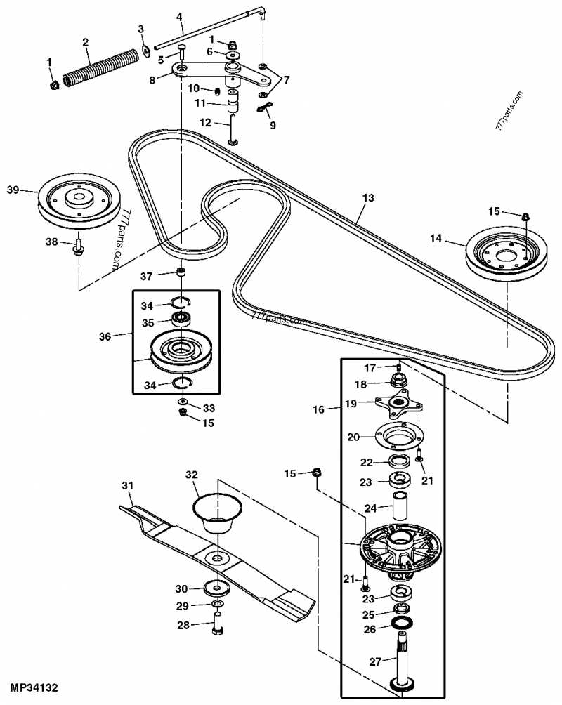 craftsman 54 mower deck parts diagram