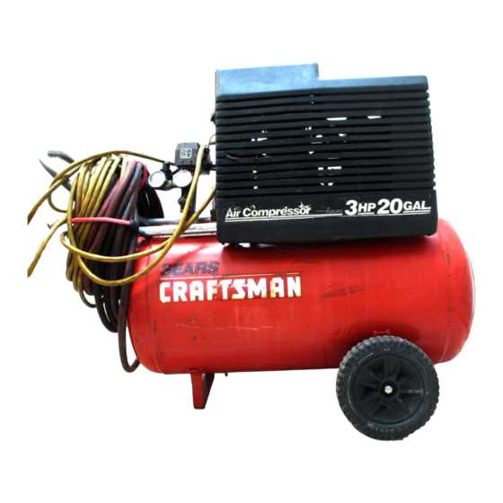 craftsman air compressor parts diagram