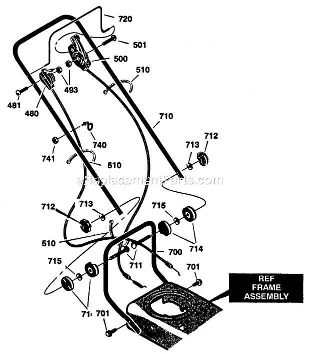 craftsman walk behind trimmer parts diagram