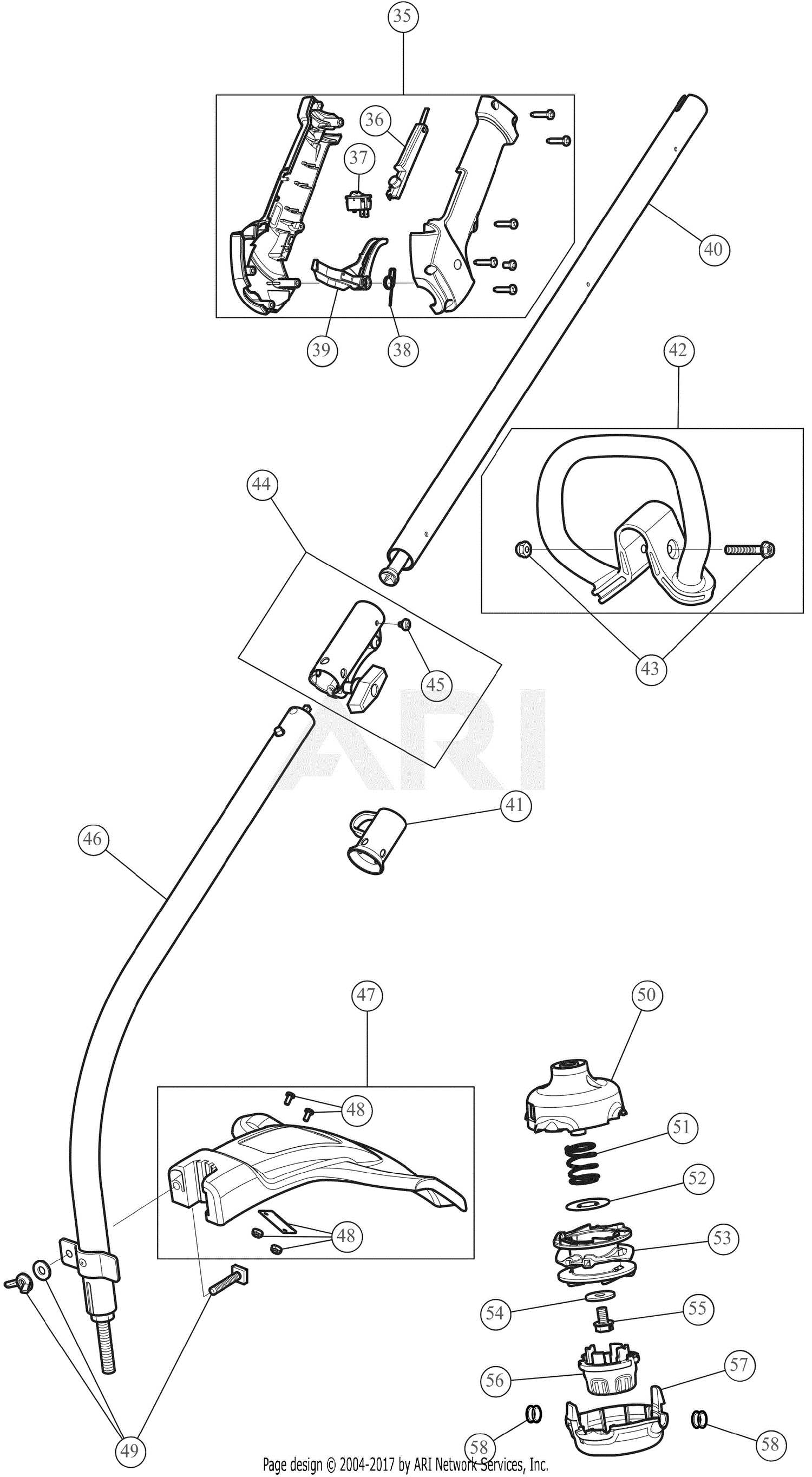 craftsman weed eater parts diagram