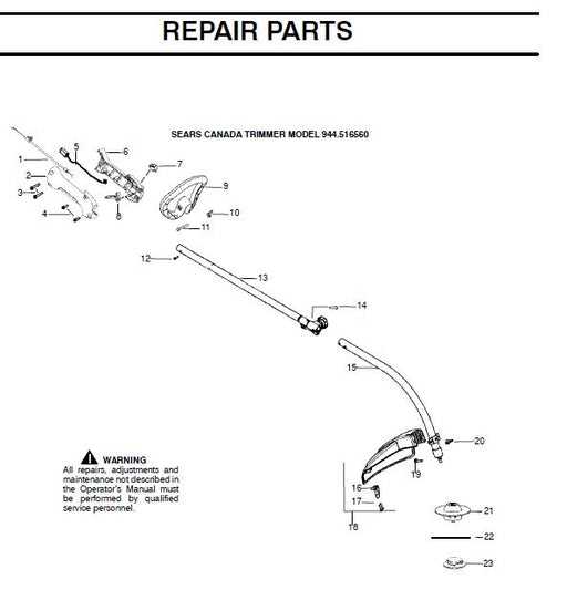 craftsman weed wacker parts diagram