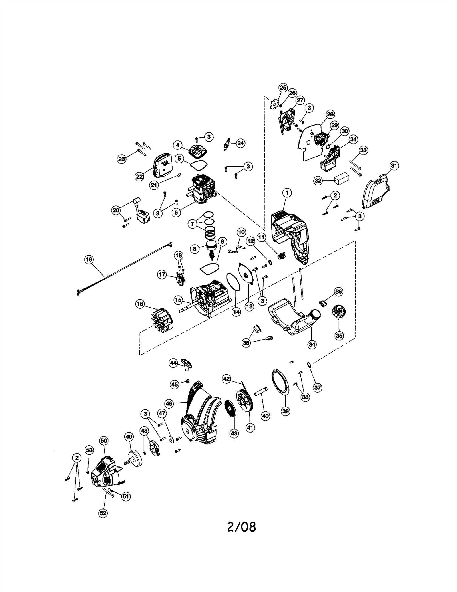 craftsman weedwacker 29cc 4 cycle parts diagram