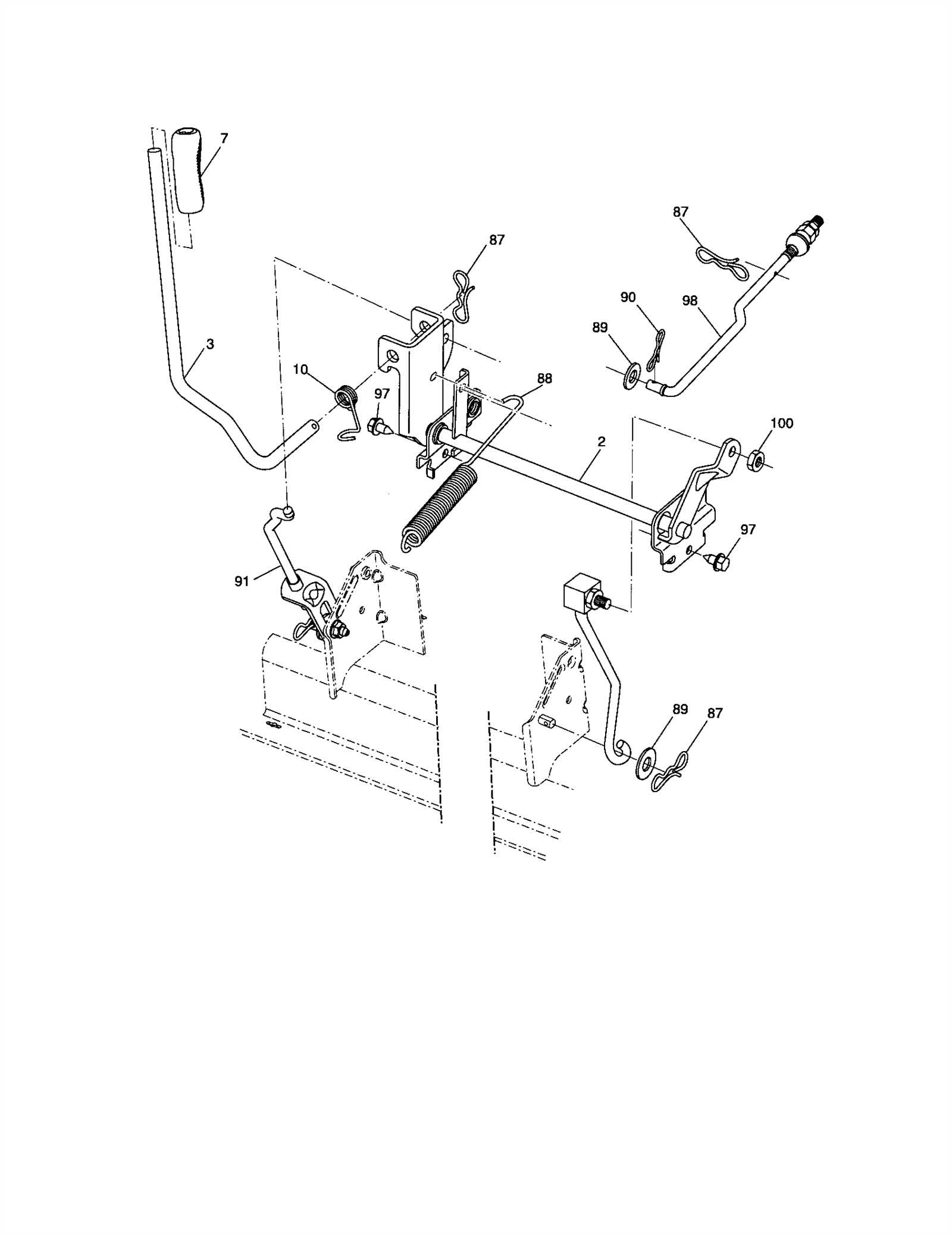 craftsman ys4500 deck parts diagram