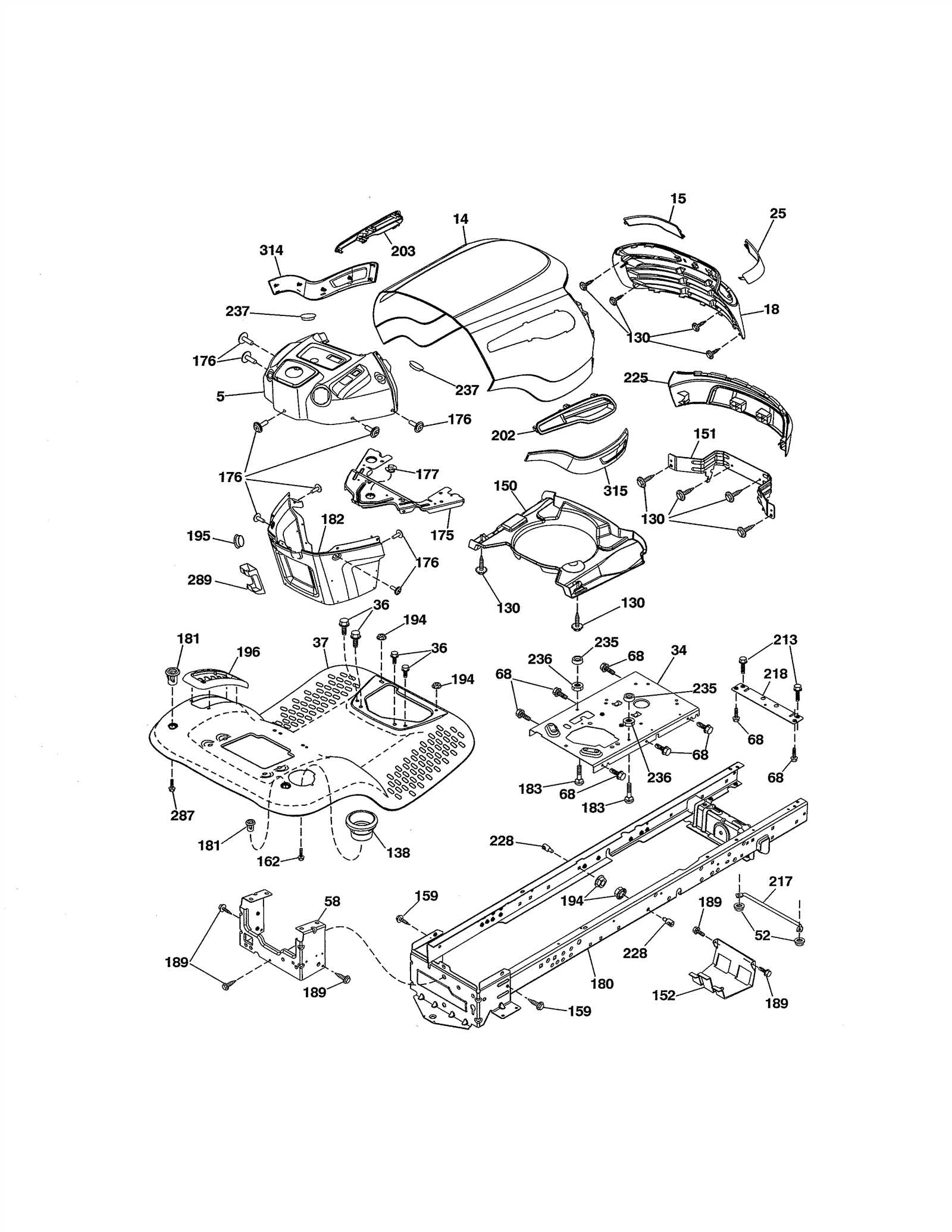 craftsman yts3000 parts diagram