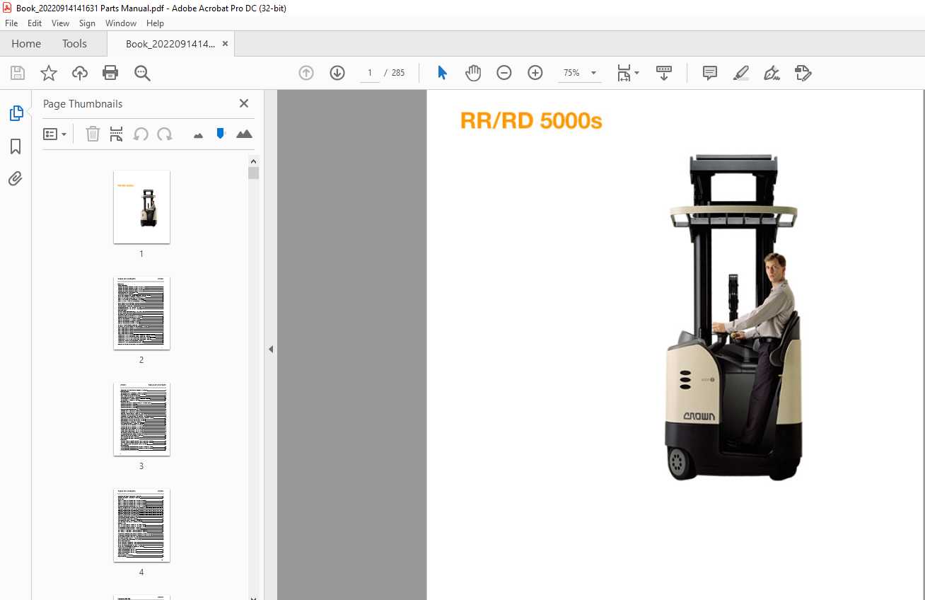 crown forklift parts diagram