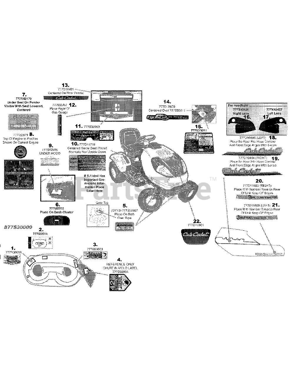 cub cadet 42 inch mower deck parts diagram