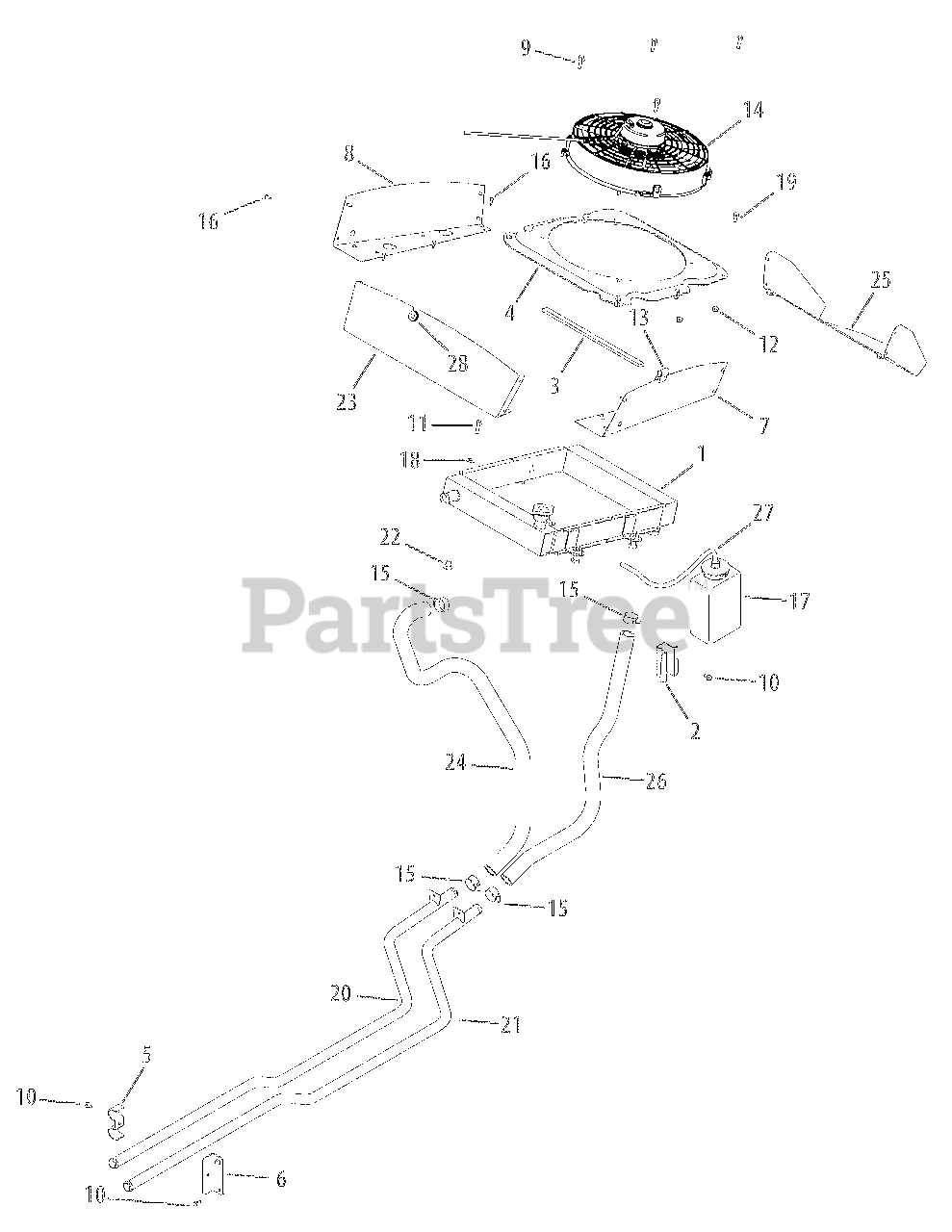 cub cadet lt1045 steering parts diagram