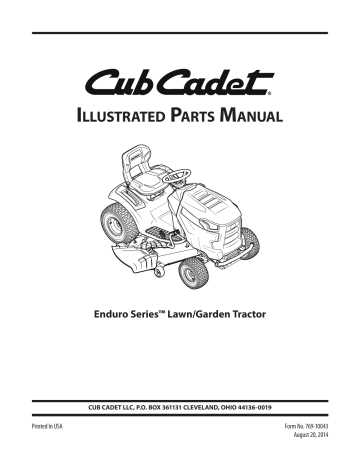 cub cadet lt46 parts diagram