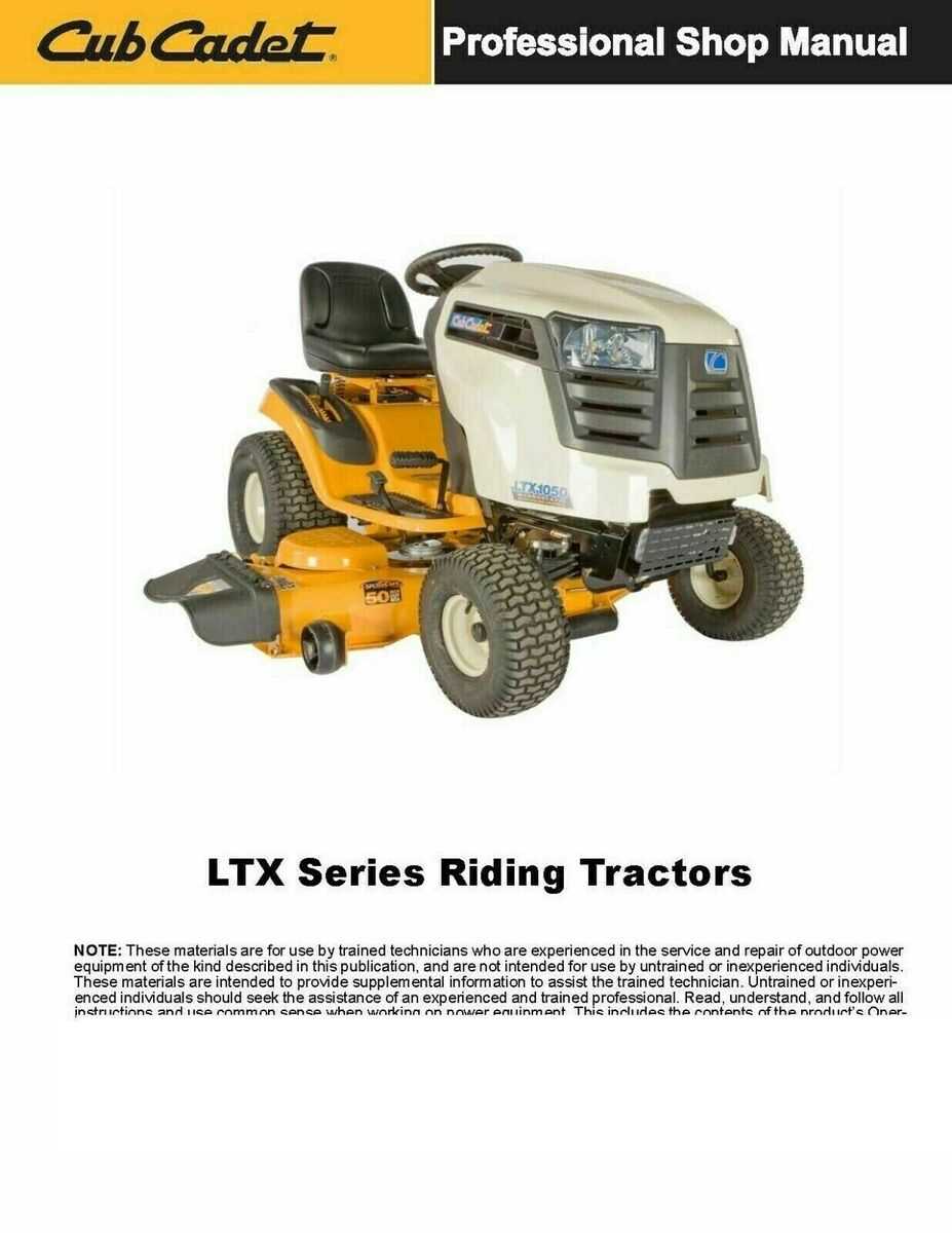 cub cadet ltx1050 parts diagram