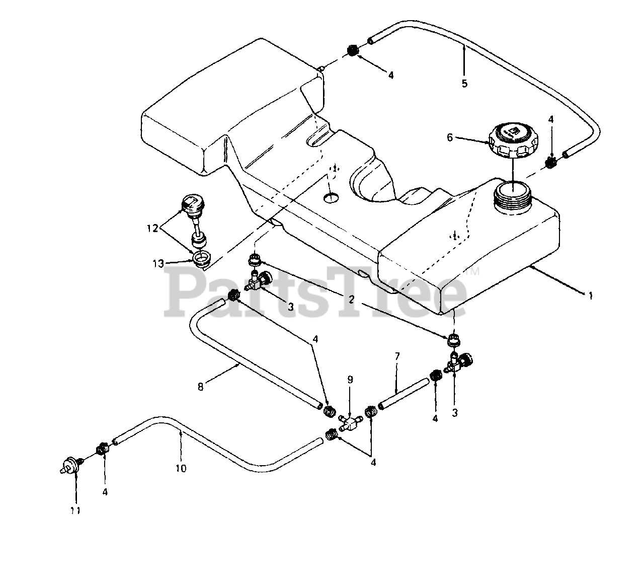 cub cadet st 100 parts diagram