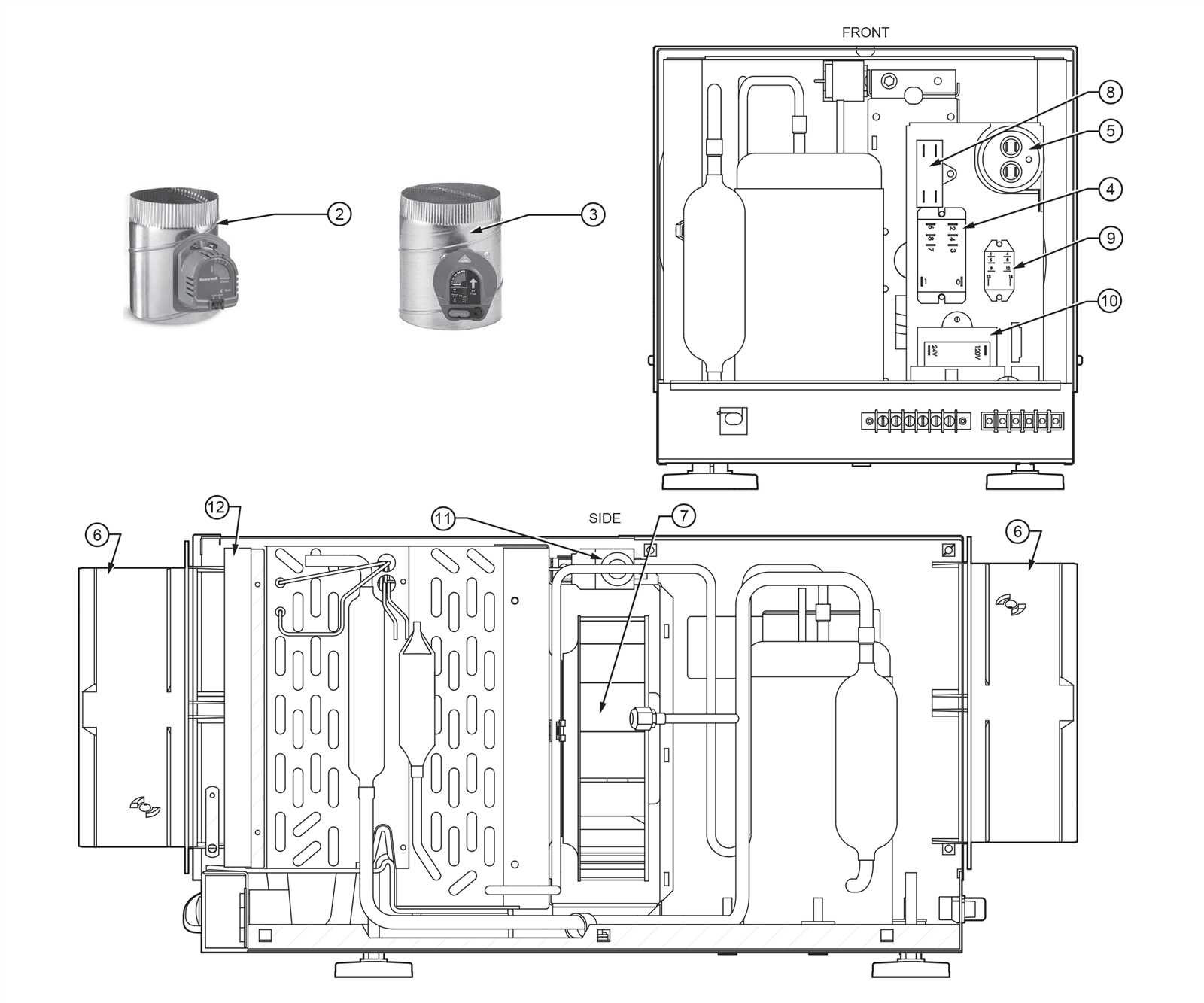 dehumidifier parts diagram