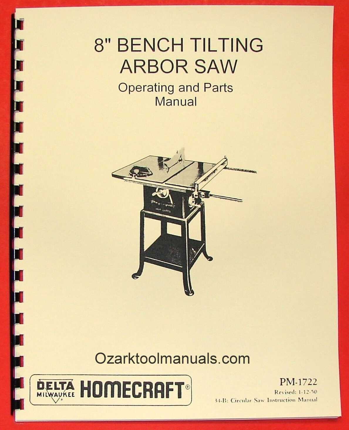 delta table saw parts diagram