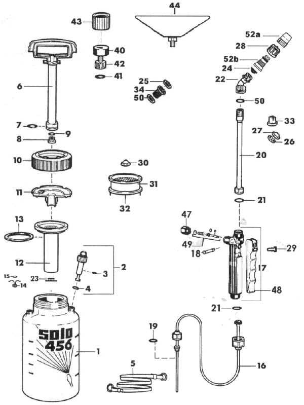 diagram knapsack sprayer parts