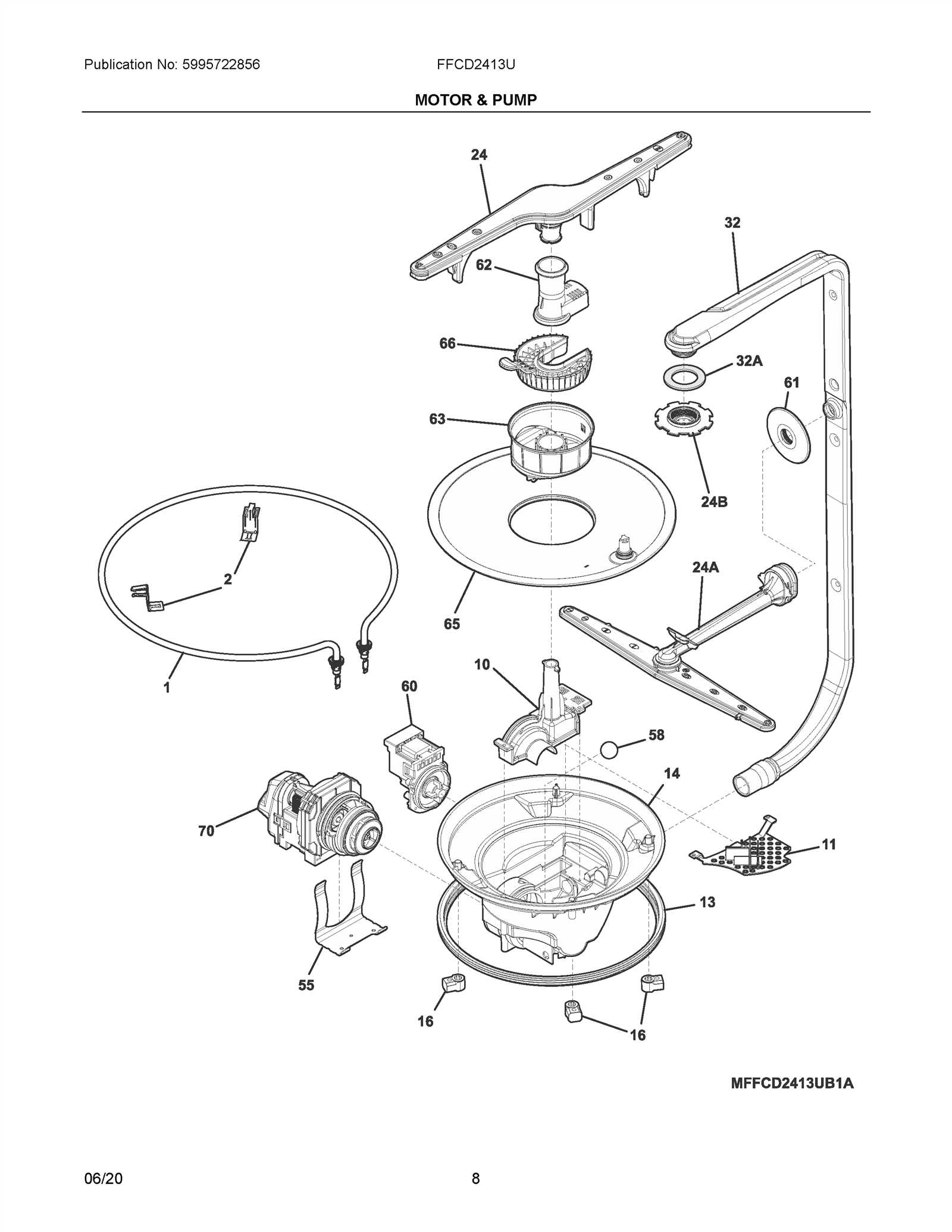 dishwasher parts diagram