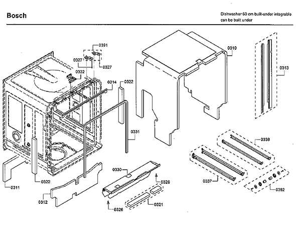 dishwasher parts diagram